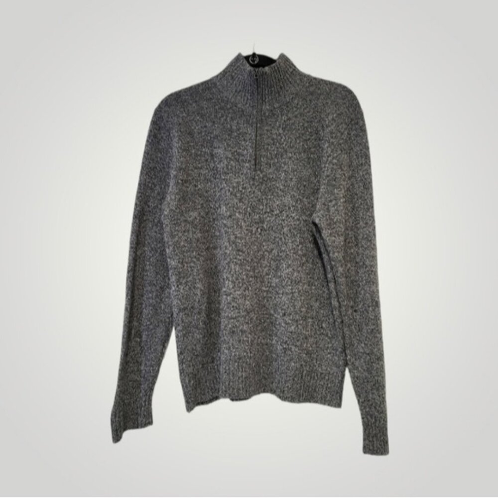 J. Crew Sweater Mens Medium Lambswool‎ Half Zip Long Sleeves Mock Neck